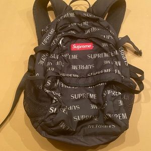 Supreme FW14 Cordura 3M BlackBackpack